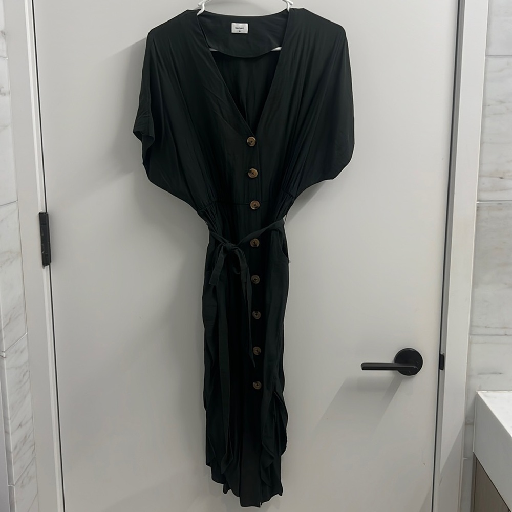 Green Sheike midi dress, AUS size 10, US size 6